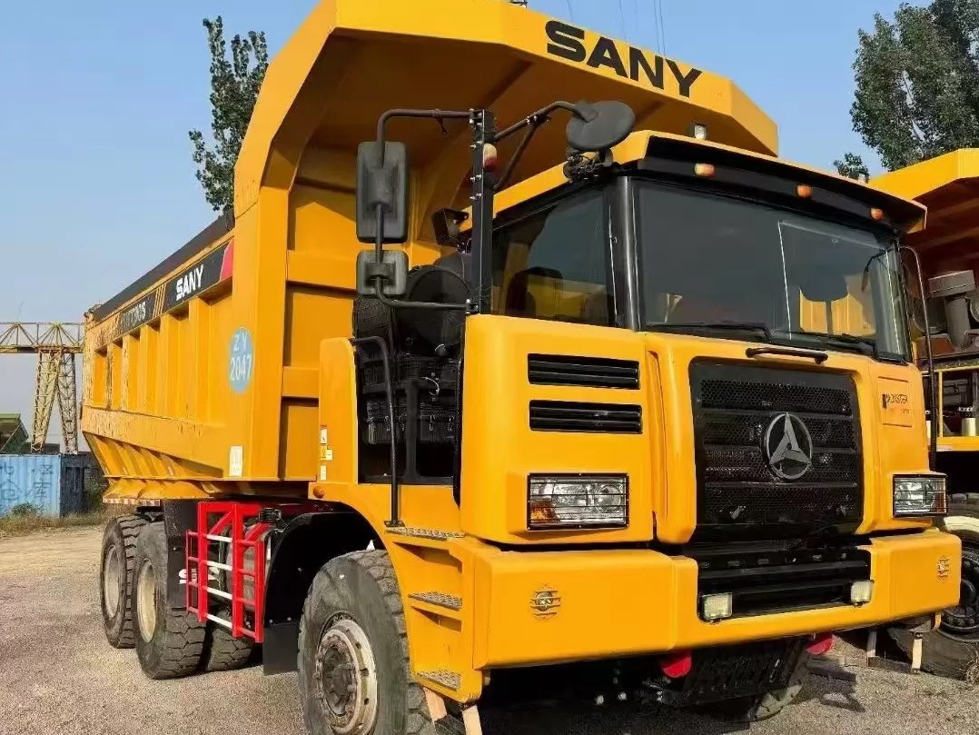 sany skt90s 6x4 60ton caminhão off-road de carga útil fora de estrada caminhão basculante de mineração de corpo largo