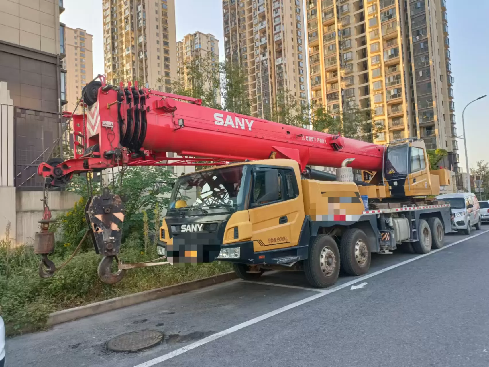 2021 guindaste usado sany 40t caminhão guindaste máquina de elevação guindaste com rodas