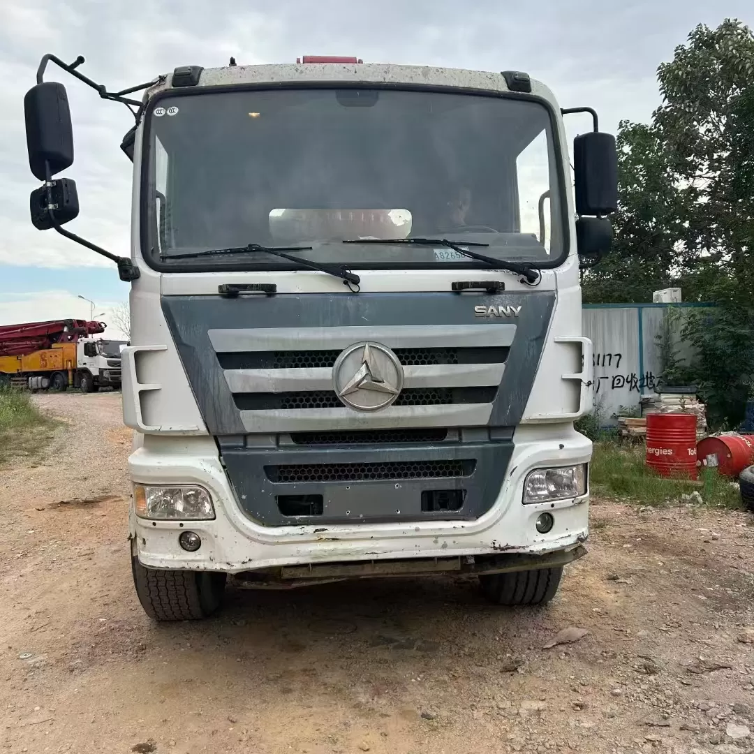 2020 sany boom pump 37m carro com bomba de concreto montado em caminhão no chassi sany