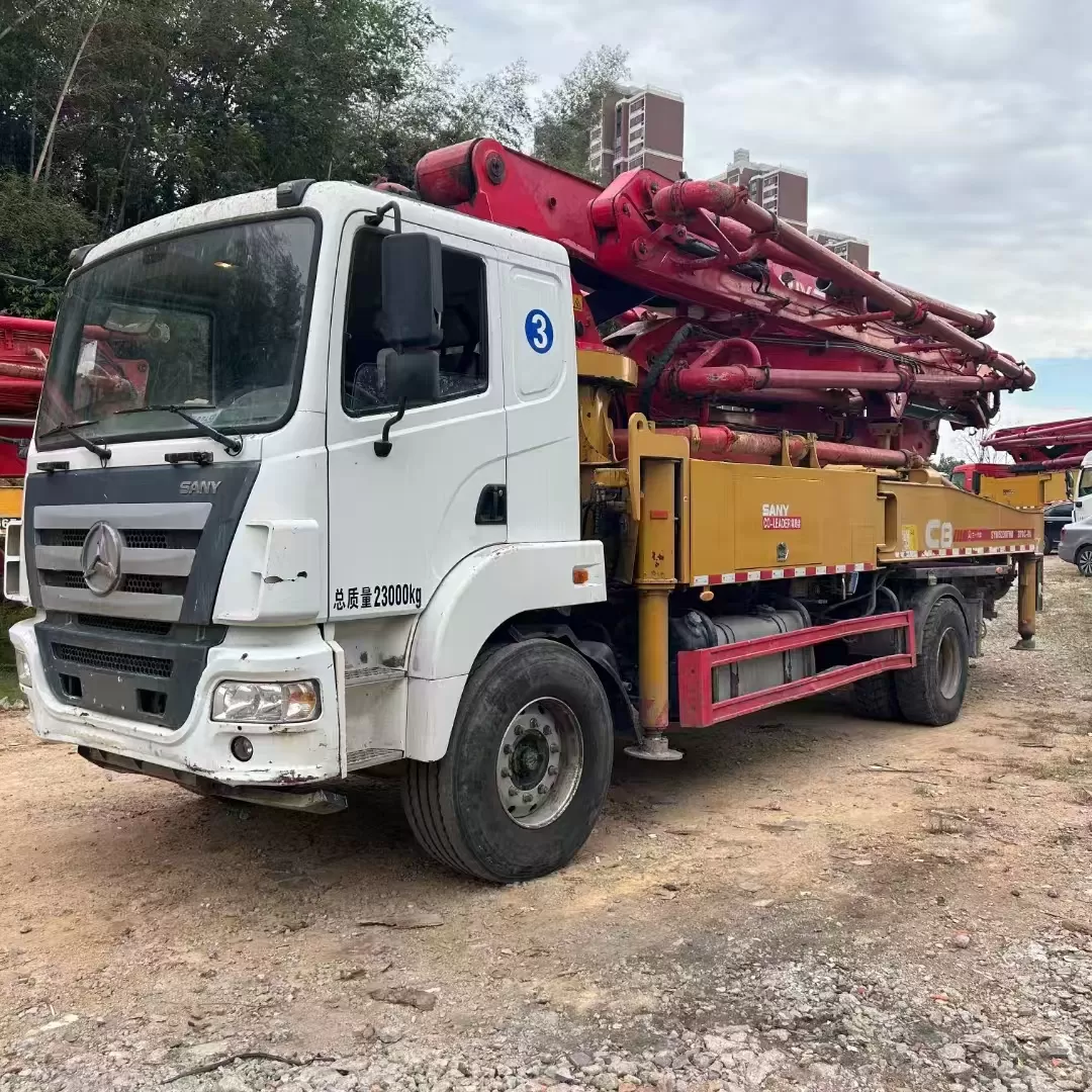 2020 sany boom pump 37m carro com bomba de concreto montado em caminhão no chassi sany