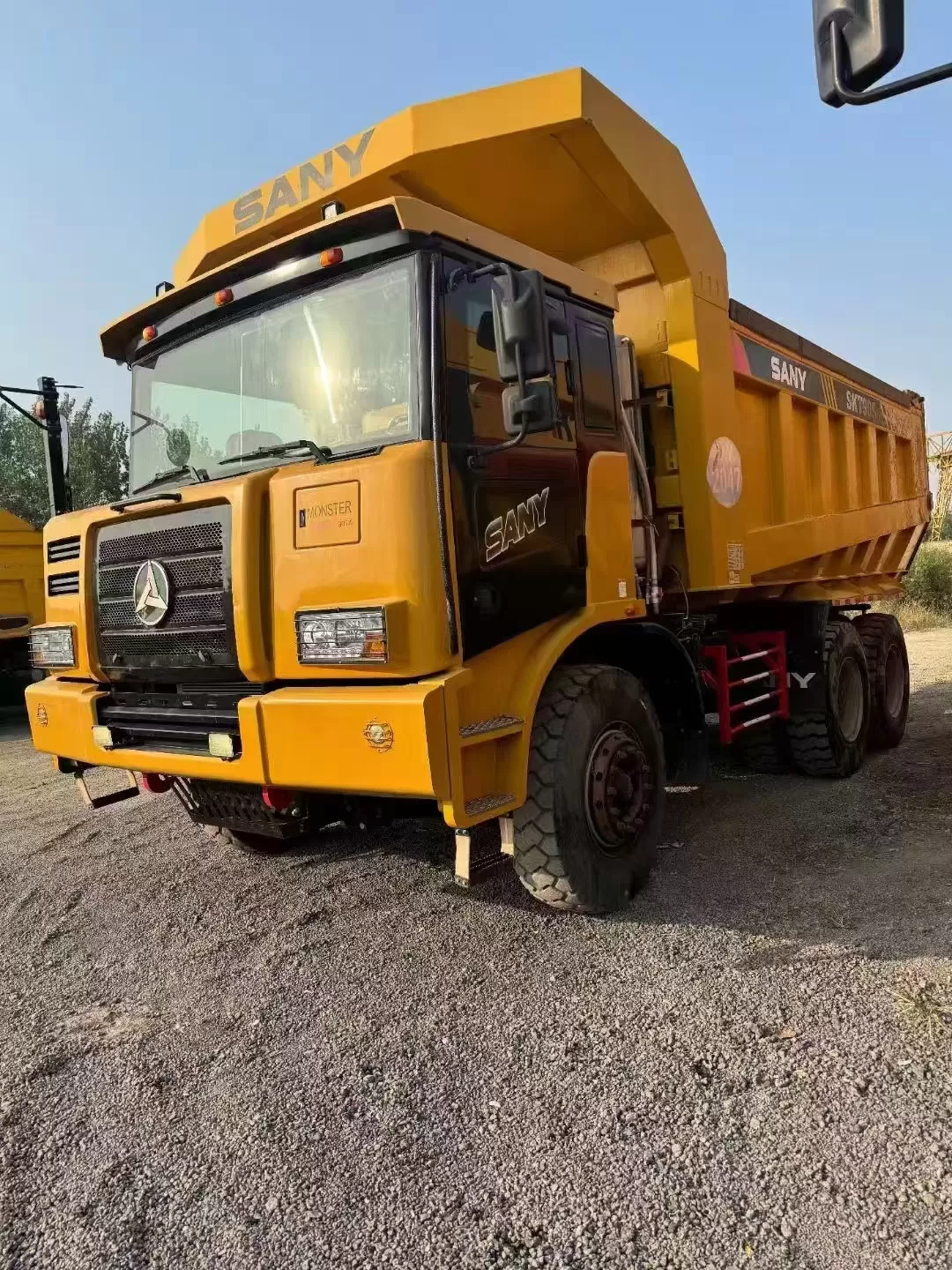 sany skt90s 6x4 60ton caminhão off-road de carga útil fora de estrada caminhão basculante de mineração de corpo largo