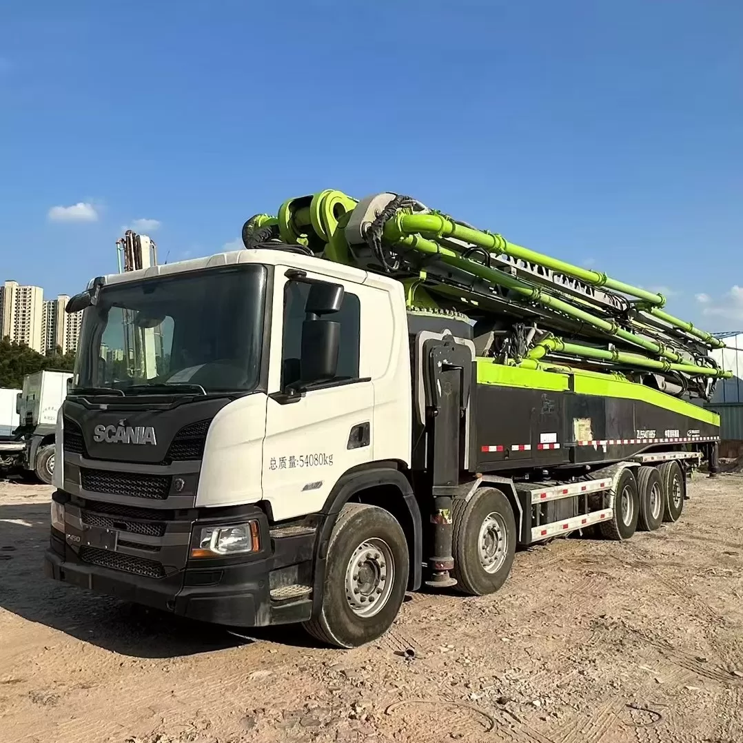 qualidade 2021 zoomlion boom pump carro de bomba de concreto montado em caminhão 67m no chassi scania