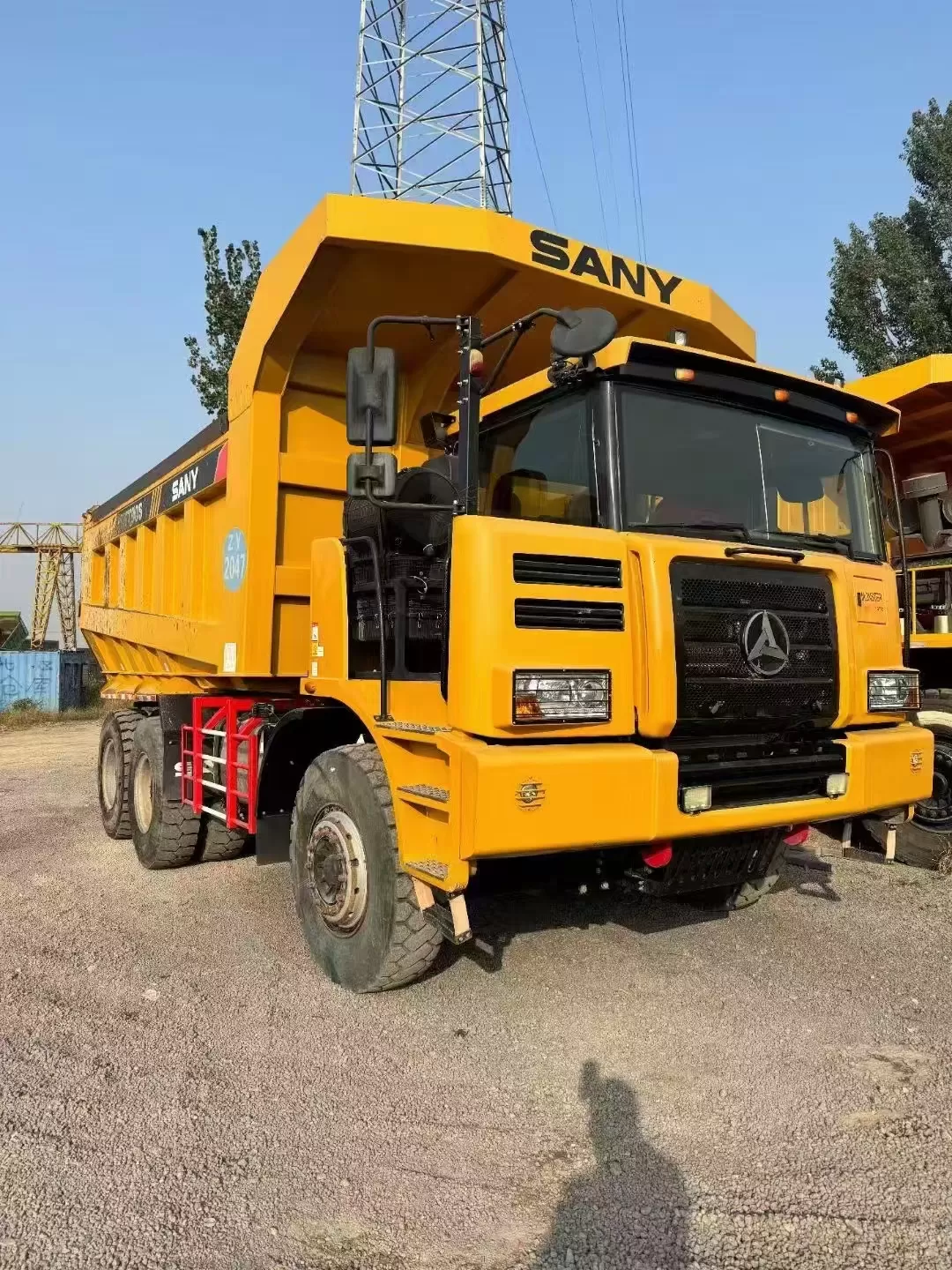 sany skt90s 6x4 60ton caminhão off-road de carga útil fora de estrada caminhão basculante de mineração de corpo largo