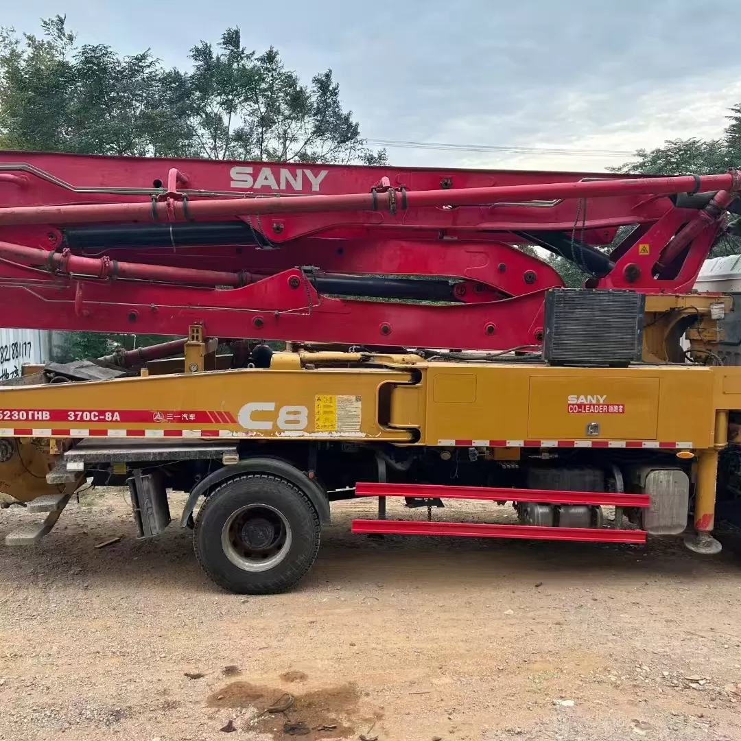 2020 sany boom pump 37m carro com bomba de concreto montado em caminhão no chassi sany