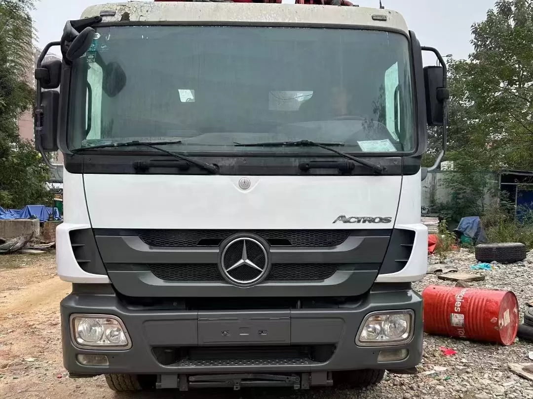 carro de bomba de concreto montado em caminhão de alta qualidade 2018 sany boom pump 56m no chassi benz