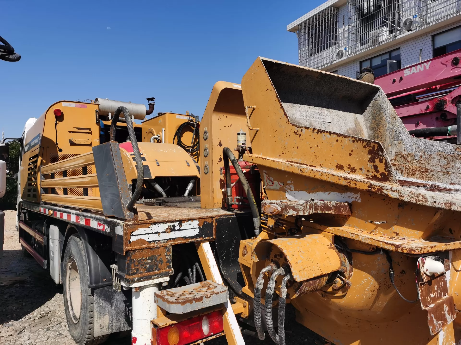 2021 sany city pump bomba de linha de bombas de concreto montada em caminhão móvel para construção