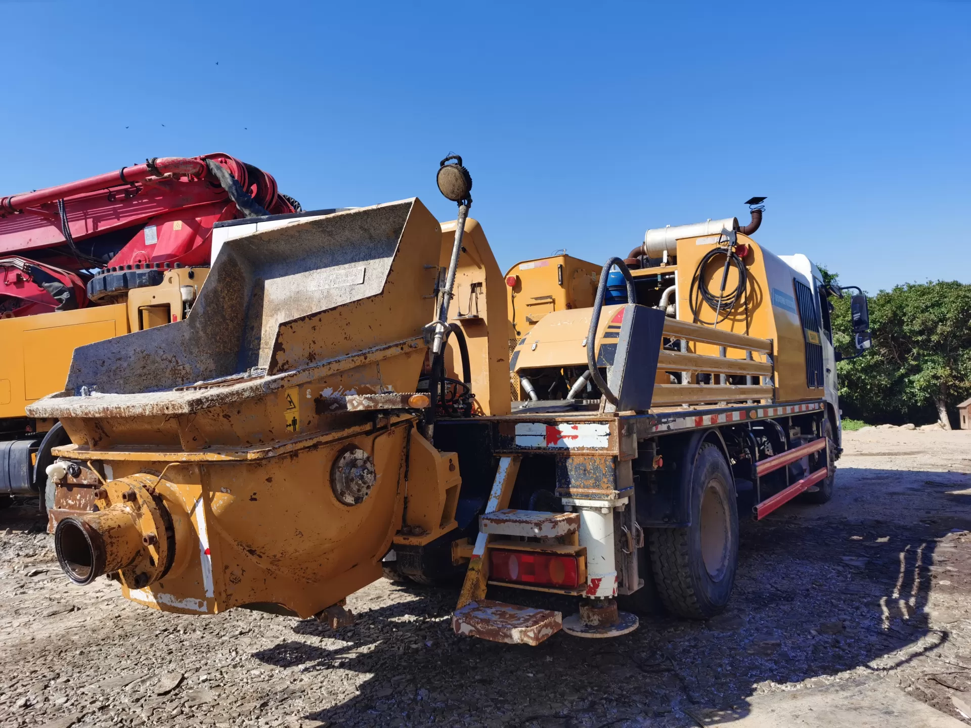 2021 sany city pump bomba de linha de bombas de concreto montada em caminhão móvel para construção