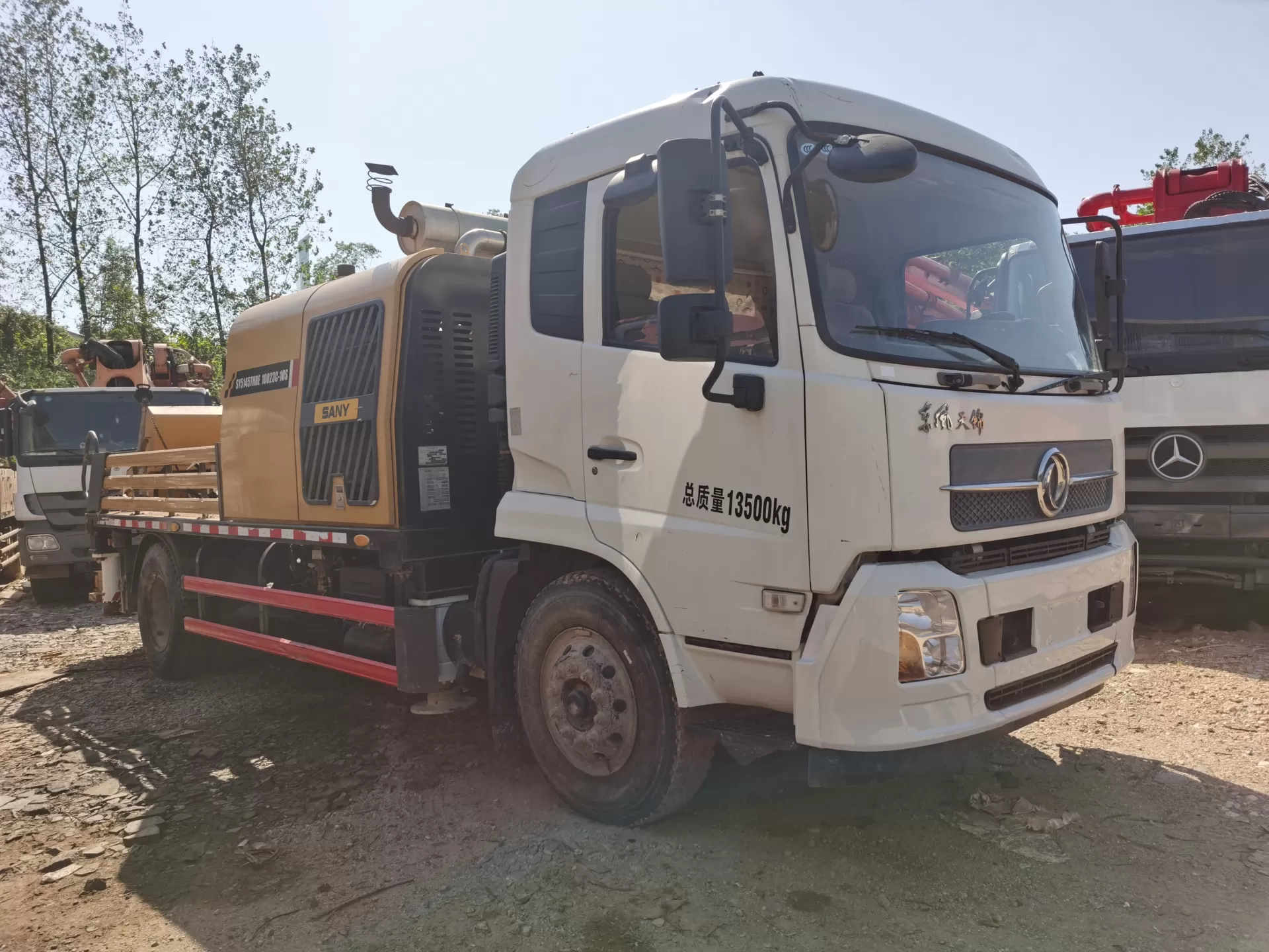 2021 sany city pump bomba de linha de bombas de concreto montada em caminhão móvel para construção