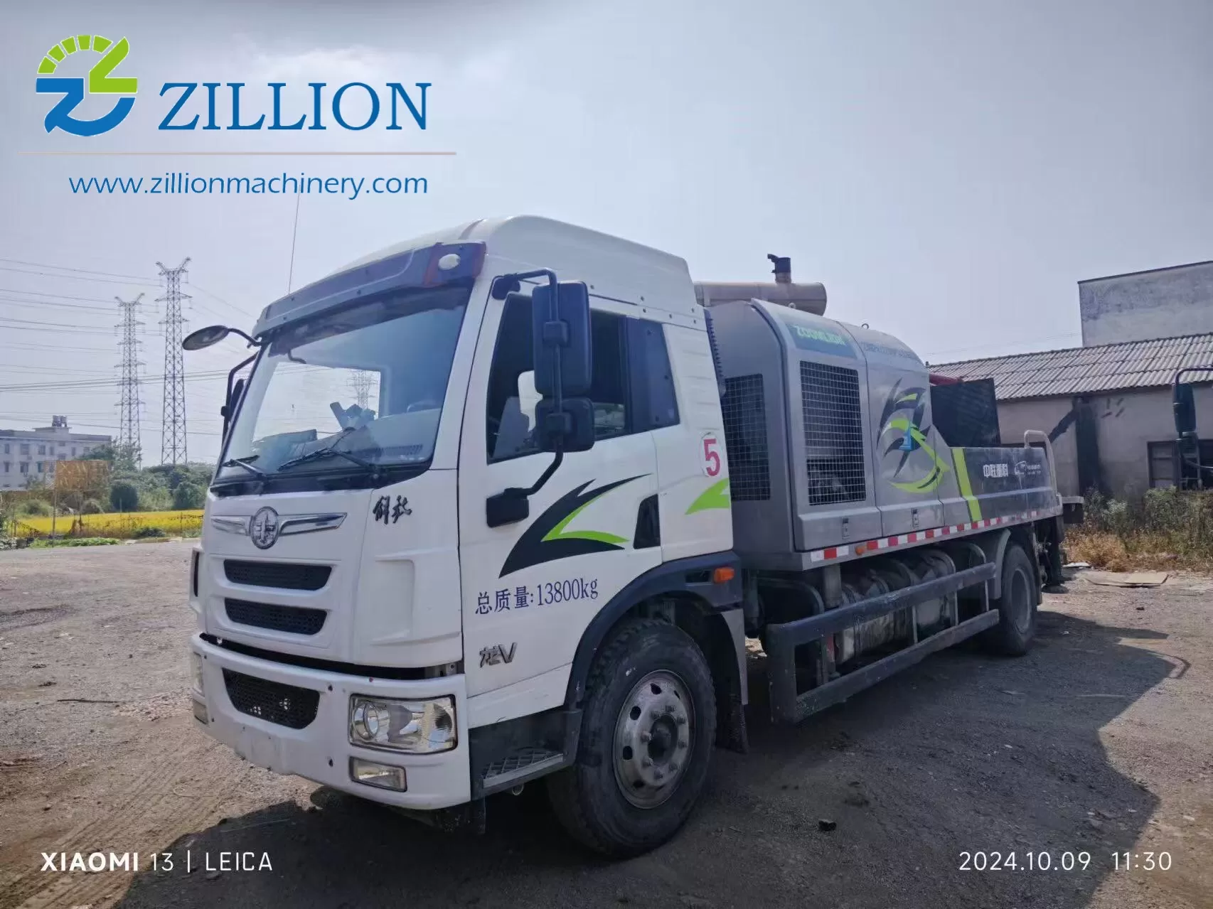 2022 zoomlion 10023 bomba de linha de bomba de concreto transportado para construção