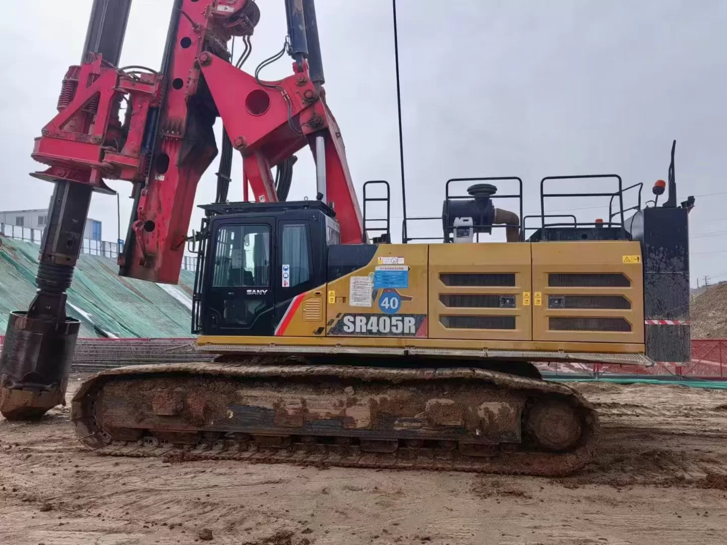 2019 sany piling machinery sr405r retroescavadeira plataforma de perfuração rotativa para investigação de solo