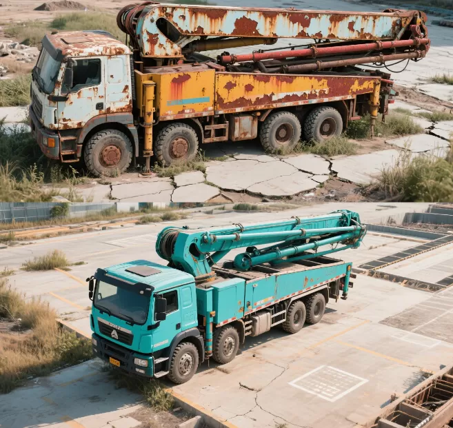 como impedir que os caminhões de bomba de concreto enferrujam?